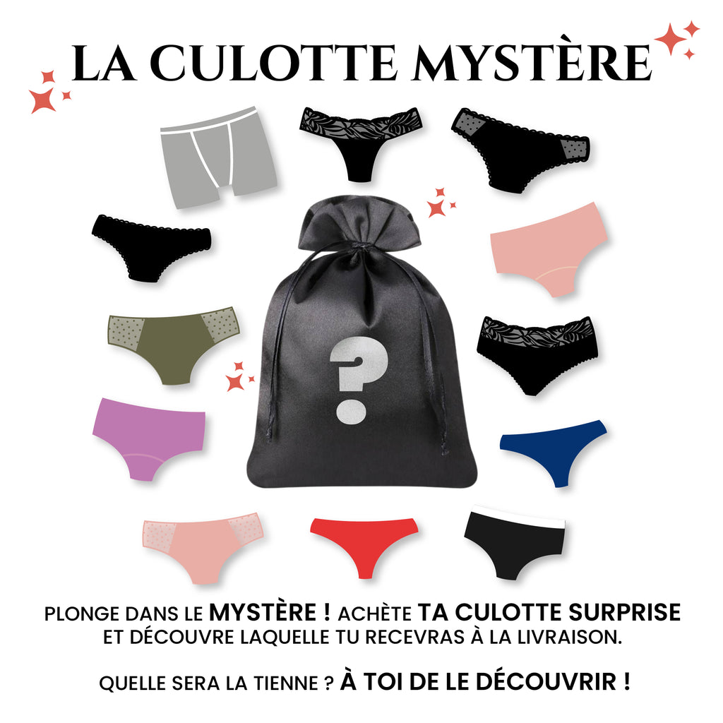 Culotte Menstruelle Mystère - Non éligible à l'offre 1ère culotte offerte